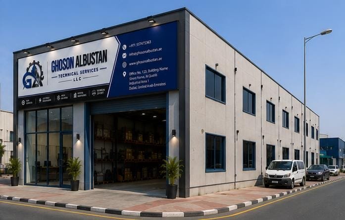 Ghoson Albustan warehouse building exterior
